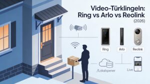 Video-Türklingel 2026 – Ring vs Arlo vs Reolink im Vergleich