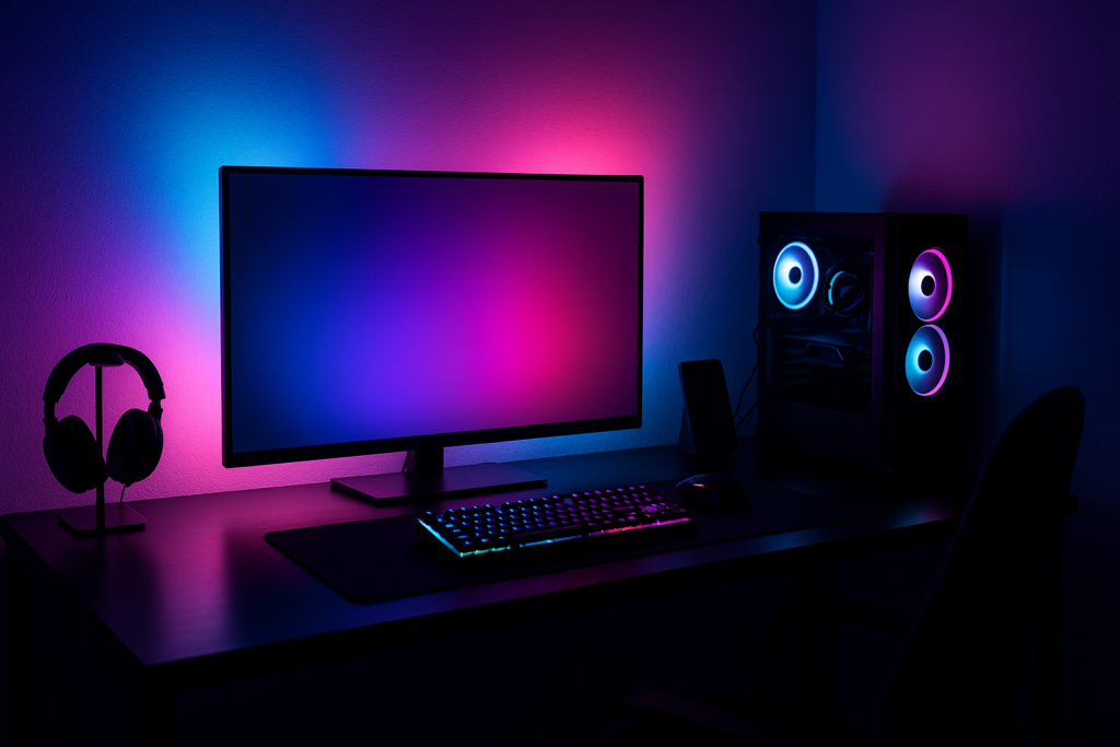Smarte LED-Streifen 2026 – Govee RGBIC vs Philips Hue Gradient im Gaming-Setup