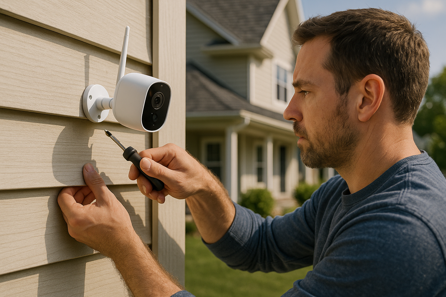 Installation einer smarten Außenkamera: Wandmontage in 15 Minuten ohne Stromkabel