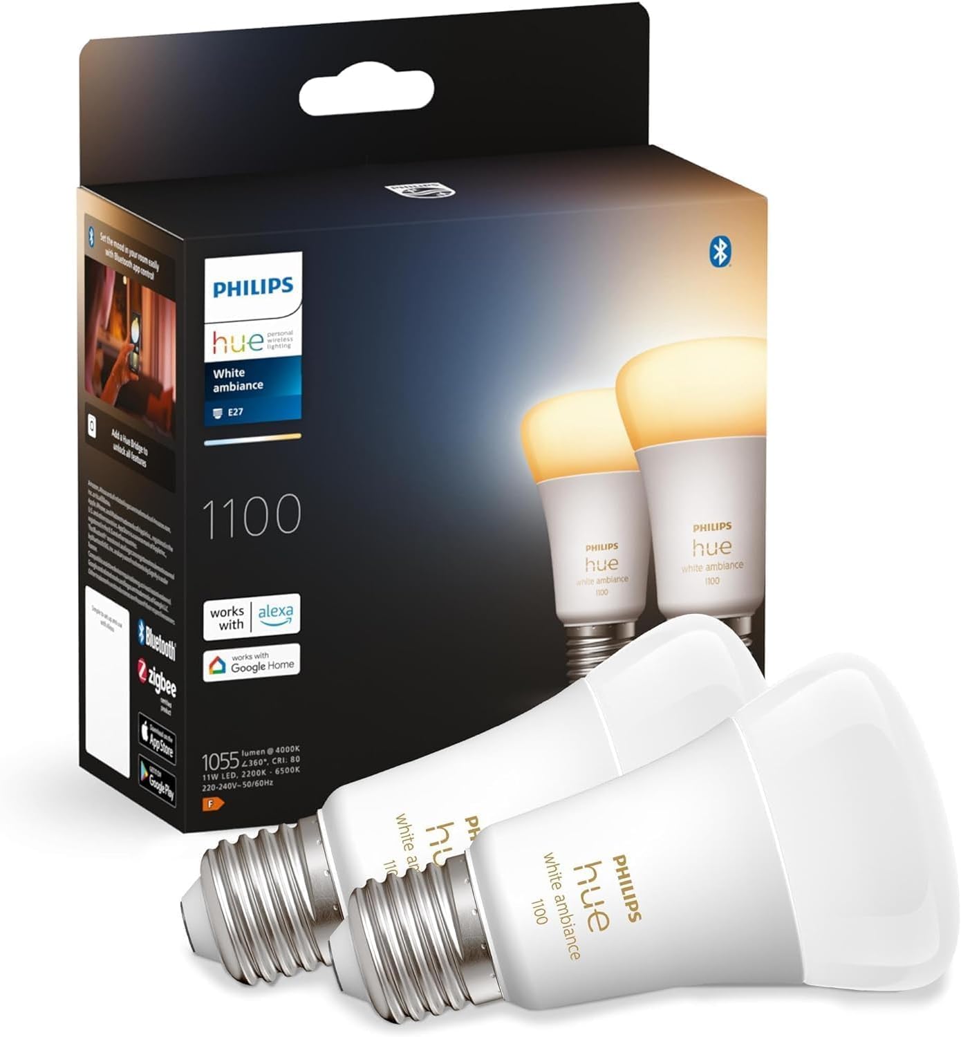 Philips Hue White Color Ambiance E27 LED Lampe Matter 2026
