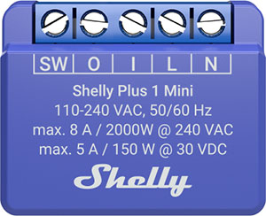 Shelly 1 Mini Gen4 – offizielles Produktbild des WLAN-Relais-Moduls (Foto: Shelly)