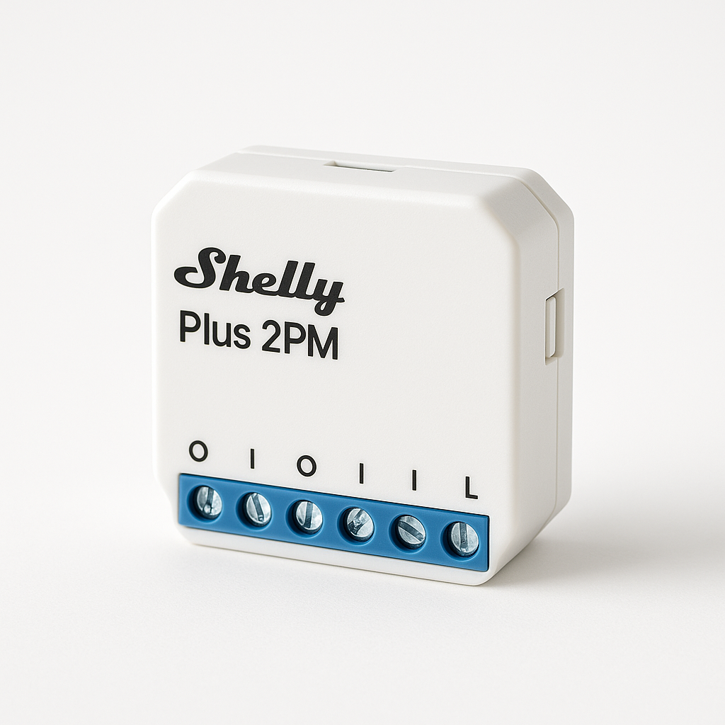 Shelly Plus 2PM für Rollladensteuerung – WLAN-Unterputz-Aktor