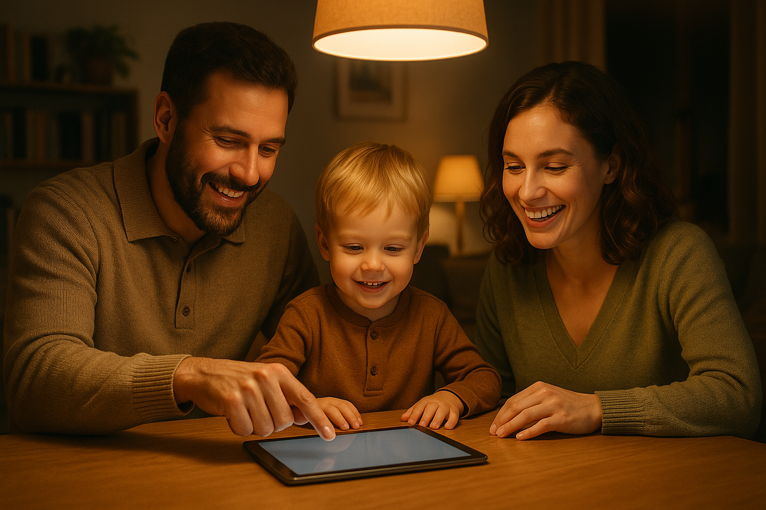 Familie plant Smart Home gemeinsam – Einbeziehen der Familie ist wichtig