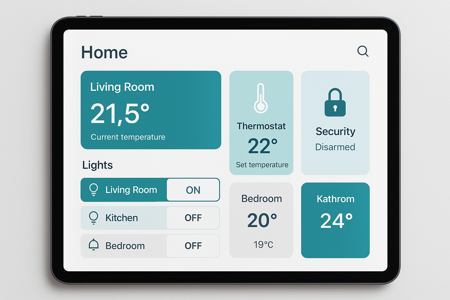 Home Assistant Dashboard auf Tablet – Smarte Geräte im Überblick steuern