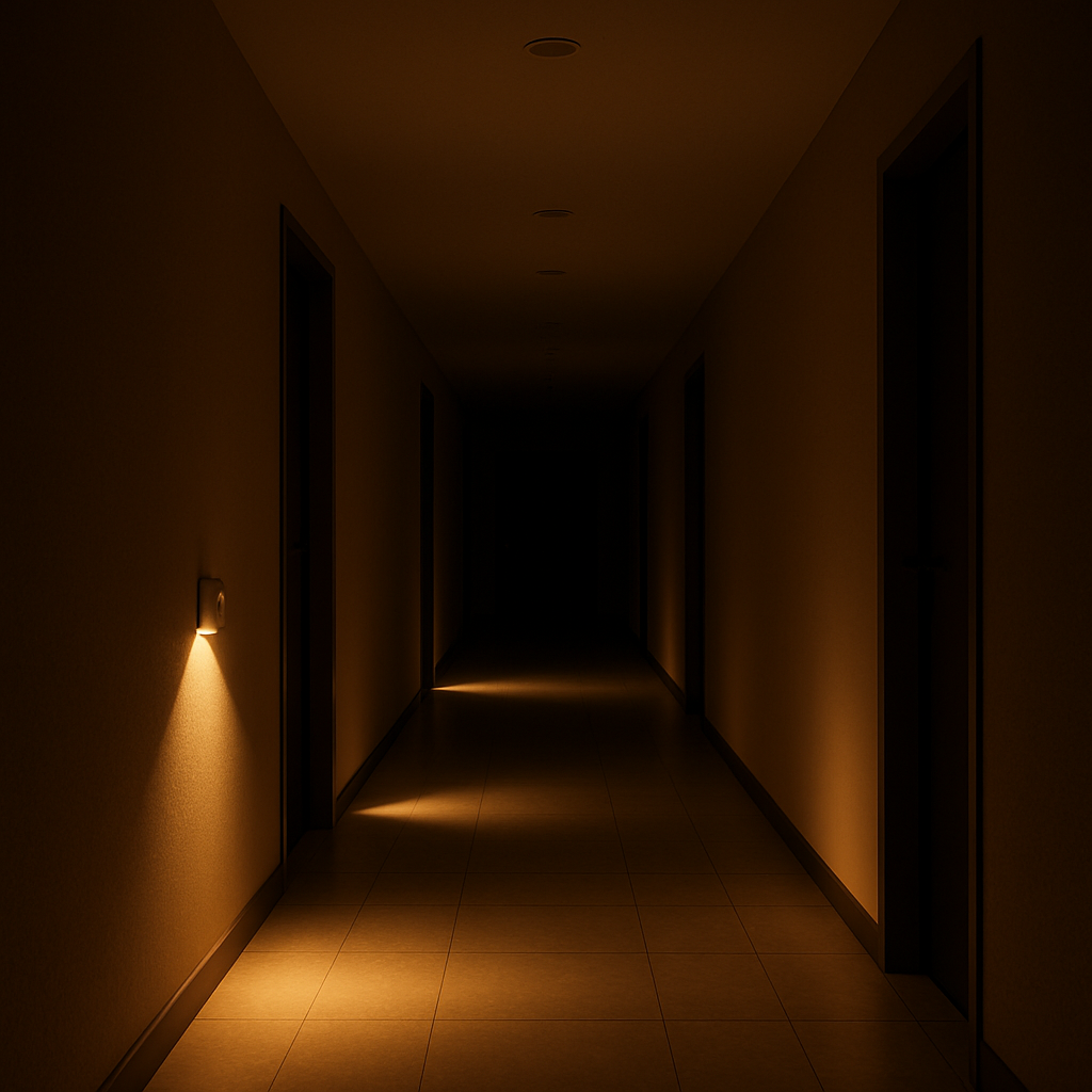Smart Home bewegungsgesteuertes Licht im Flur für Senioren - Sturzprävention