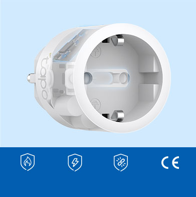 TP-Link Tapo P115 smarte Steckdose runde Bauform mit Energiemessung