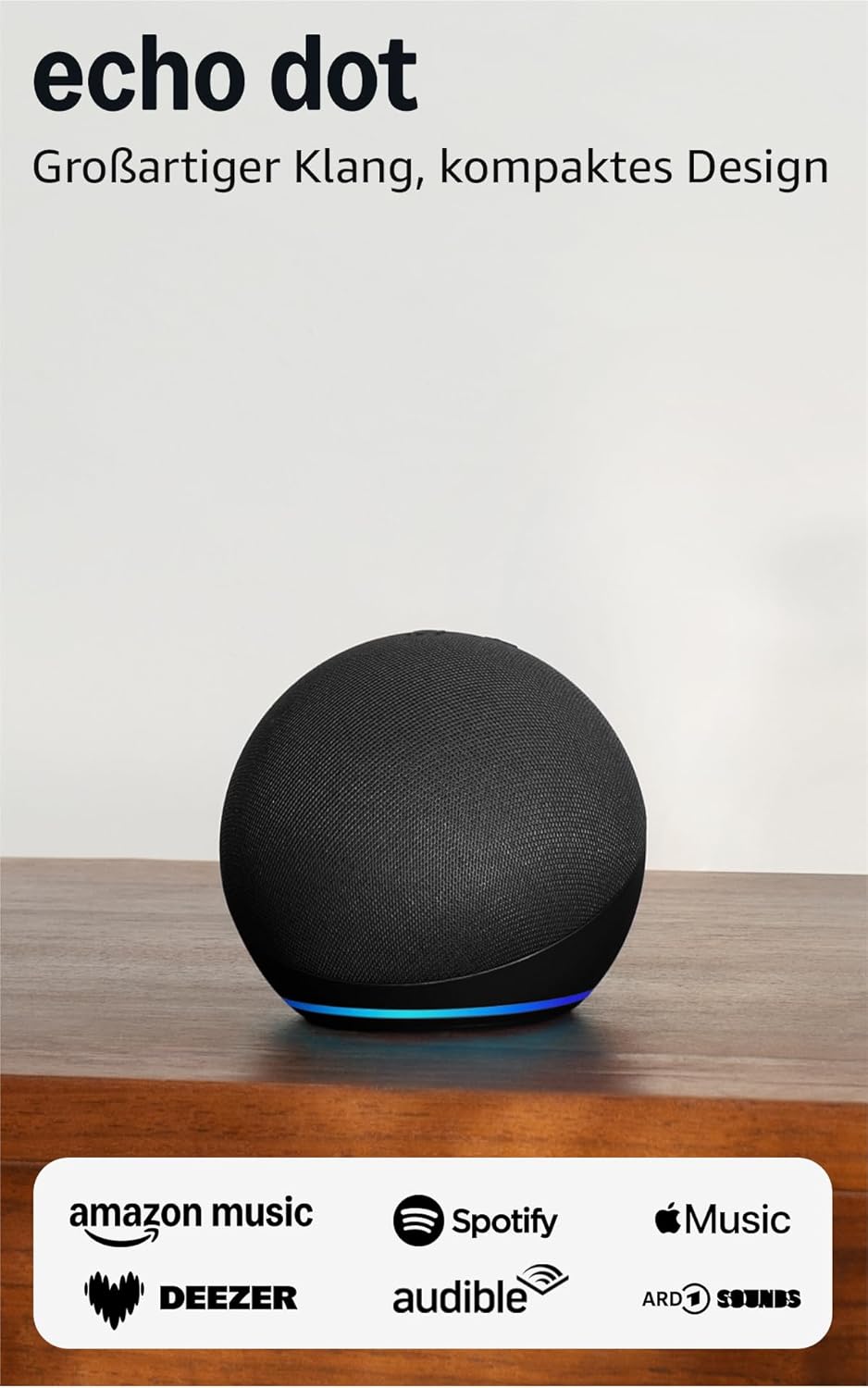 Amazon Echo Dot 5 in Anthrazit – smarter Lautsprecher mit Alexa