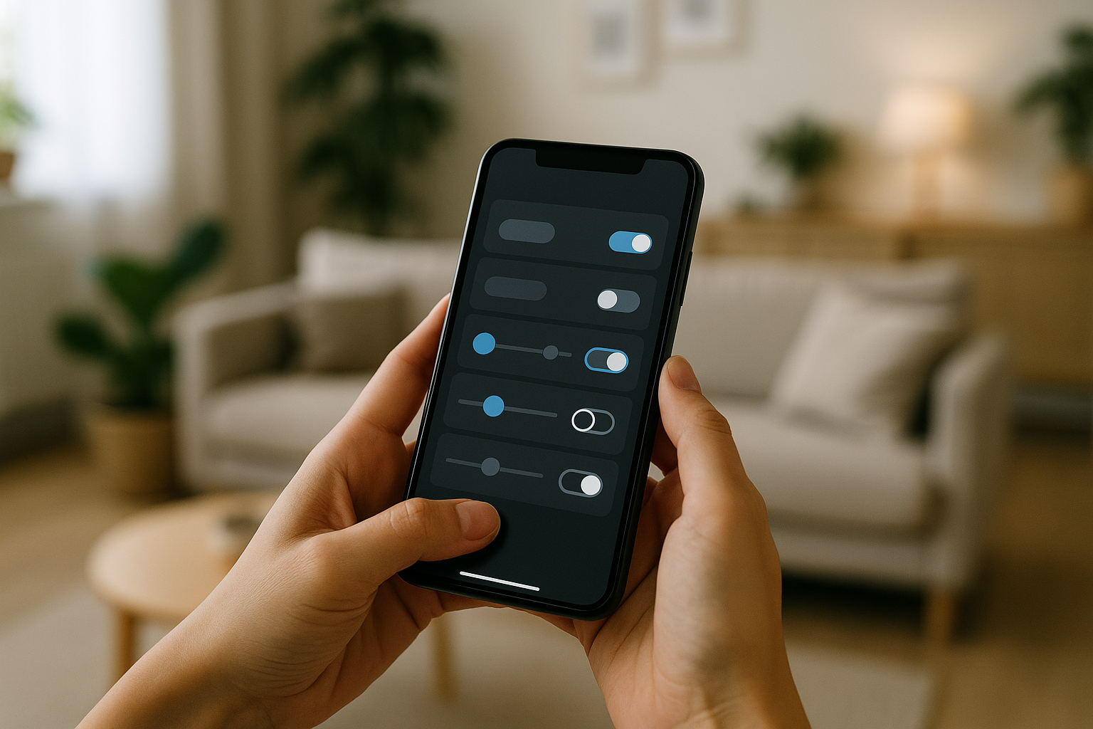 Smart Home Automation einrichten per Smartphone-App
