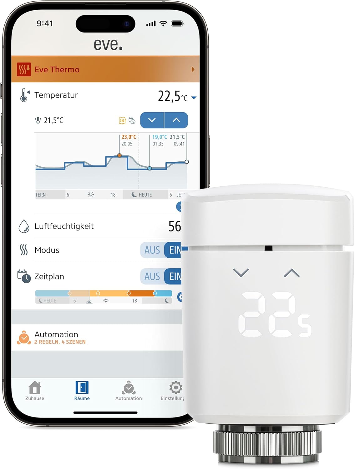 Eve Thermo 4. Generation Smart Heizkörperthermostat
