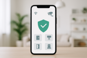 Homematic IP Alarmsystem 2026 - neues App-Dashboard auf Smartphone