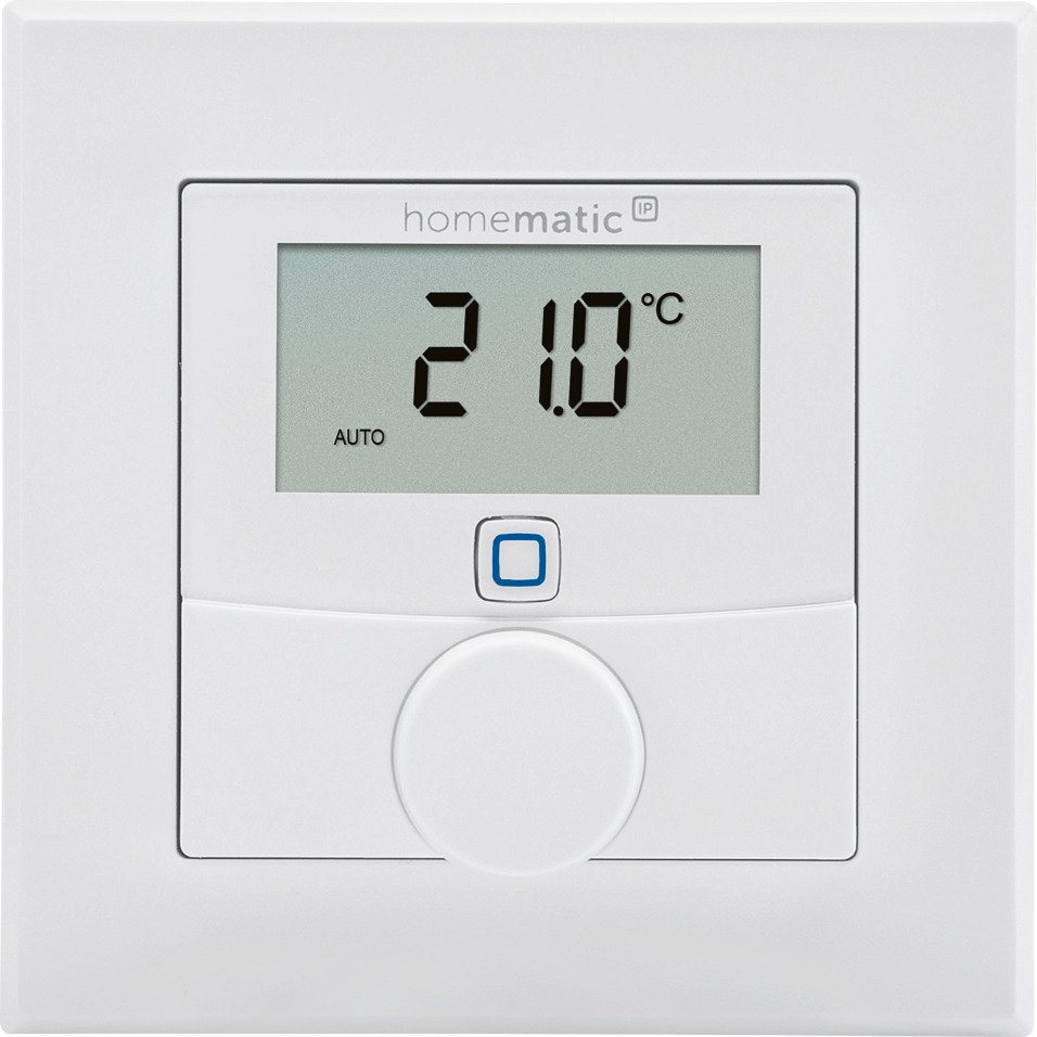 Homematic IP Wandthermostat mit Luftfeuchtigkeitssensor - Weiß