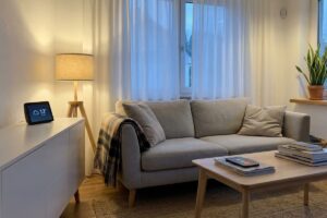 Predictive Smart Home: Wohnzimmer-Szene 2026