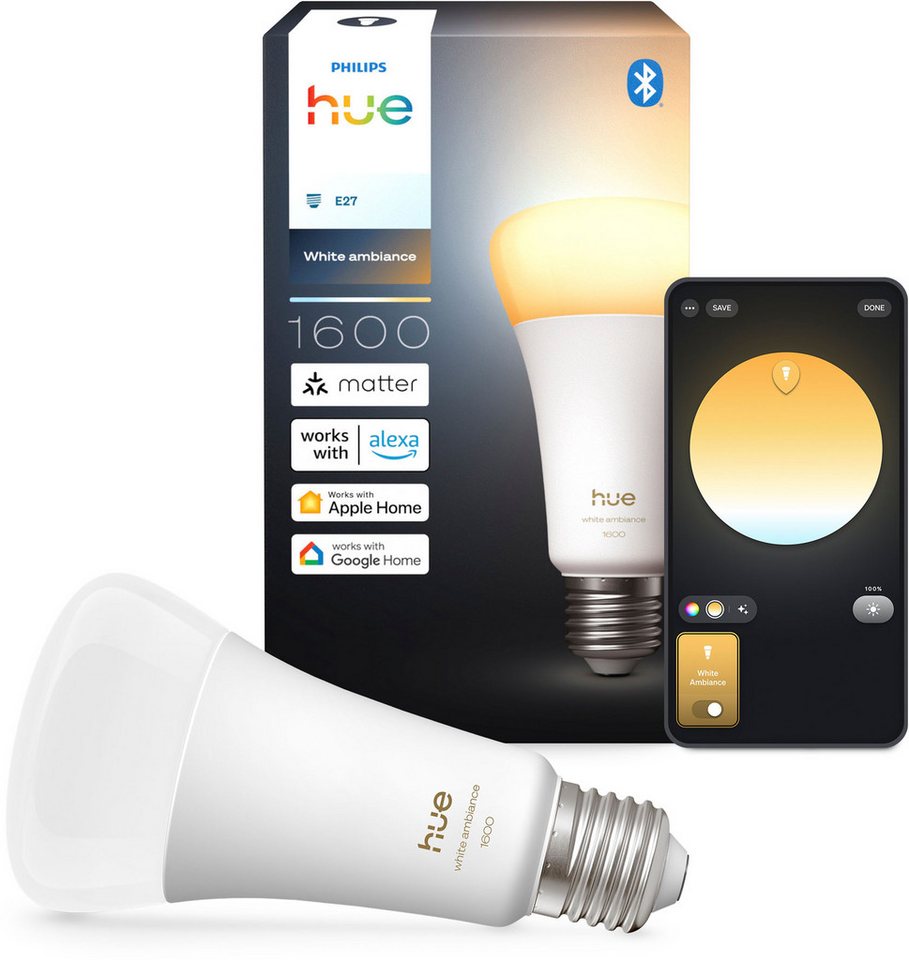 Philips Hue White Ambiance/Tunable E27 (1600 lm)
