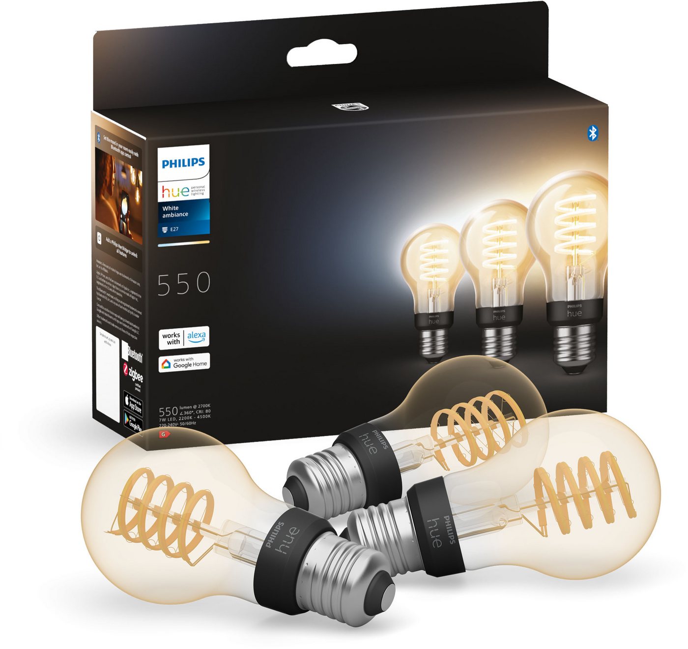 Philips Hue White Ambiance/Tunable Filament E27 (550 lm)