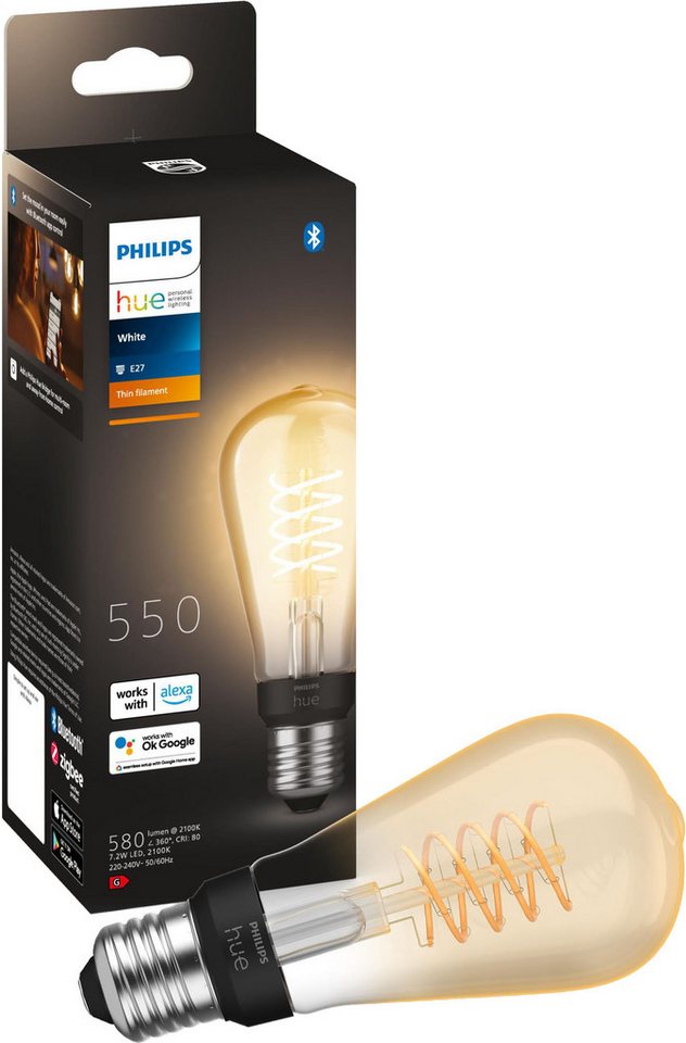 Philips Hue White Edison ST64 E27 (580 lm)