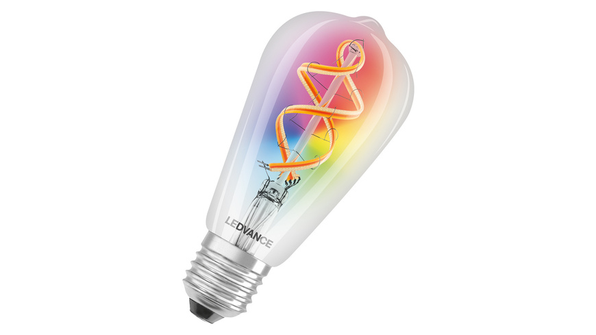 LEDVANCE SMART+ WiFi White & Color/RGB Edison ST64 E27 (300 lm)
