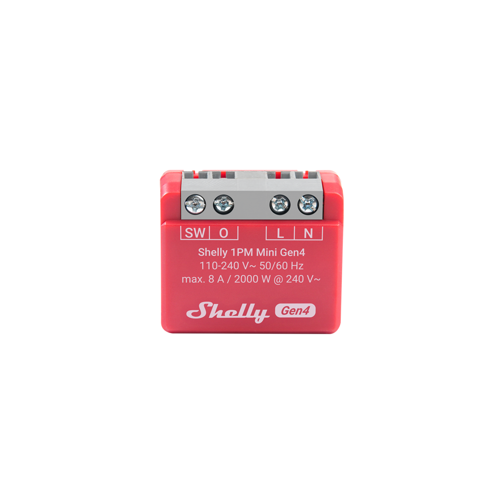 Shelly 1PM Mini Gen4 WLAN Smart-Relais mit Leistungsmessung