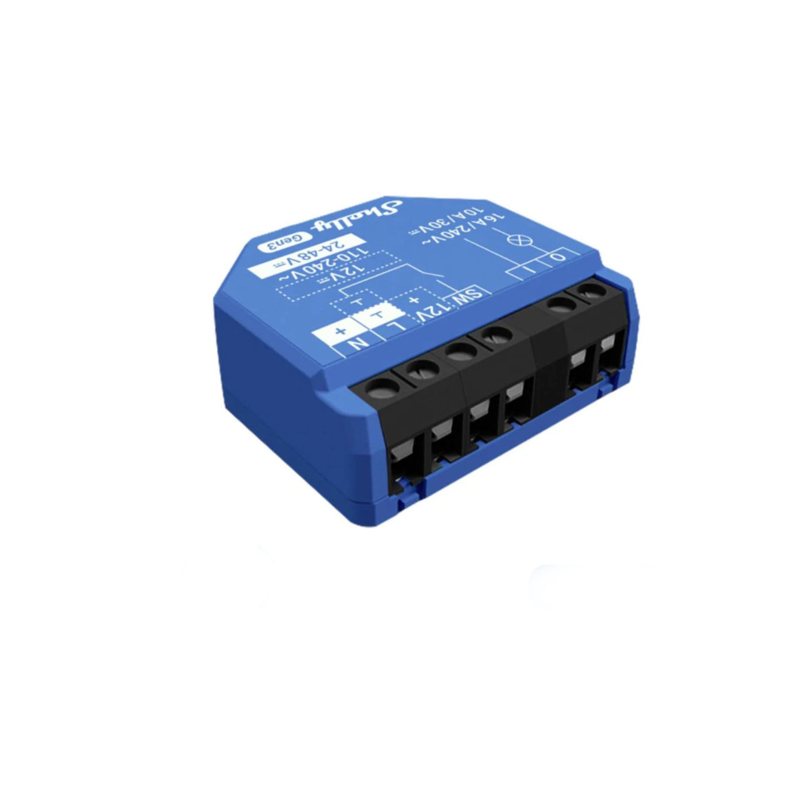 Shelly 1 (Gen. 3) - WLAN 1-Kanal Relais max. 16A - Blau