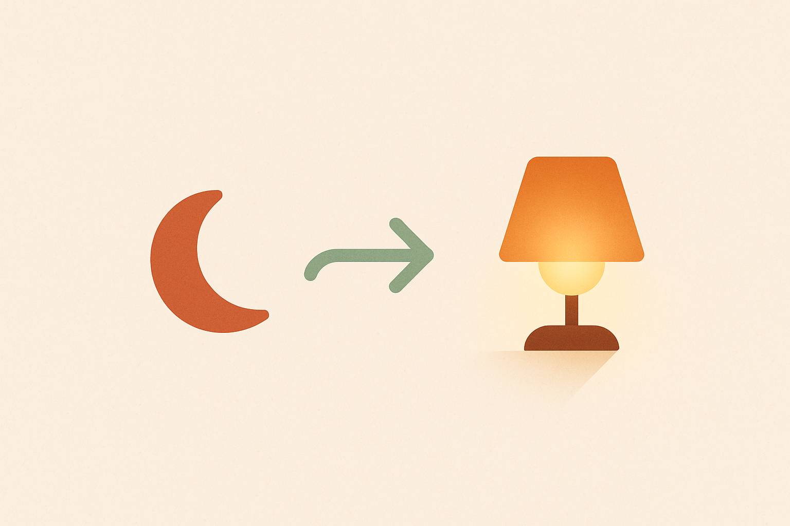 Illustration: Automatisierung – wenn es dunkel wird, geht das Licht automatisch an