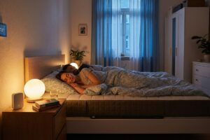 Smart Home & Gesundheit — Schlafzimmer mit smartem Licht
