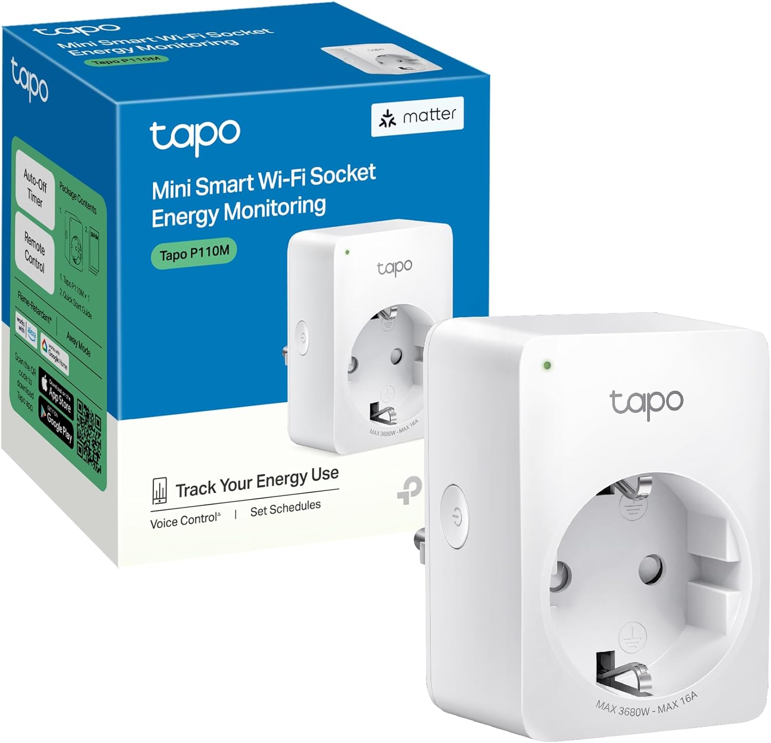 TP-Link Tapo P110M – smarte WLAN-Steckdose mit Matter und Energiemessung