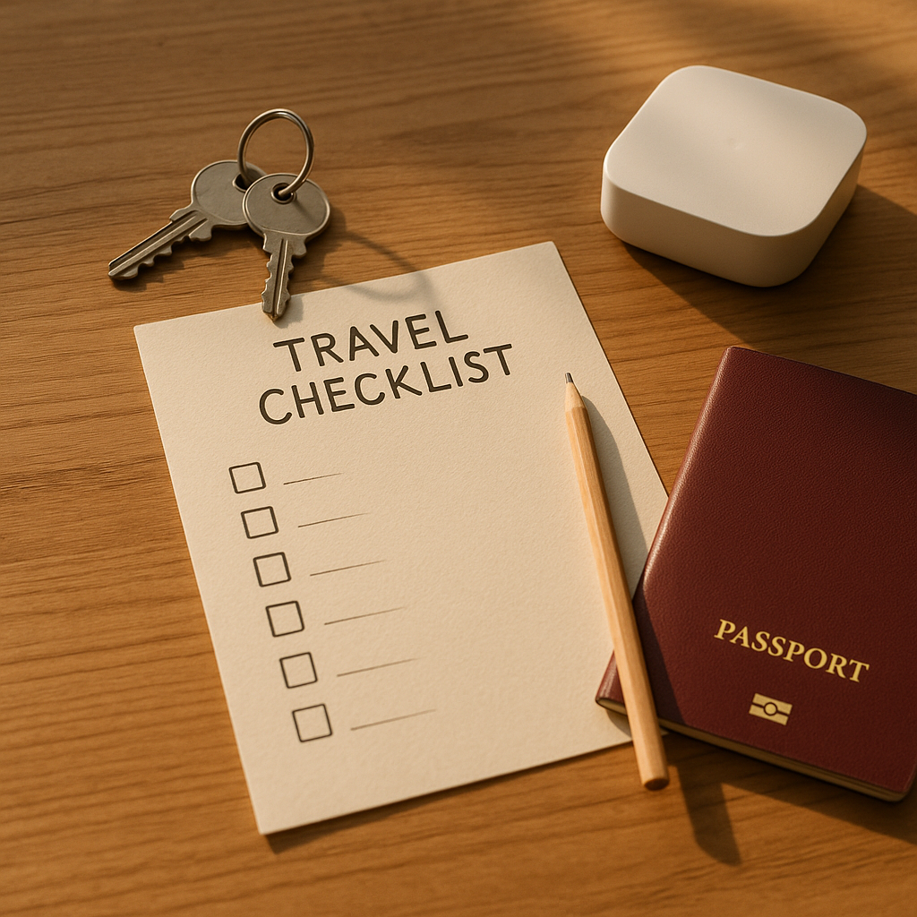 Smart Home Urlaubscheckliste Vorbereitung Reise Abreise