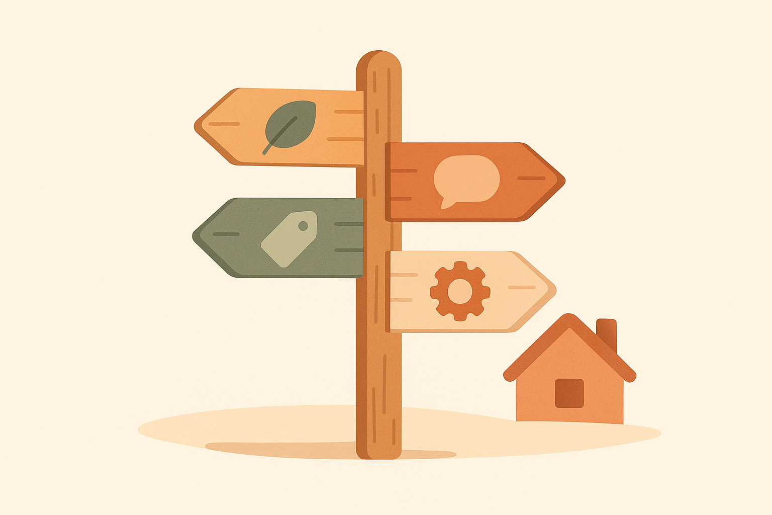 Illustration: Wegweiser – welches Smart-Home-System passt zu dir