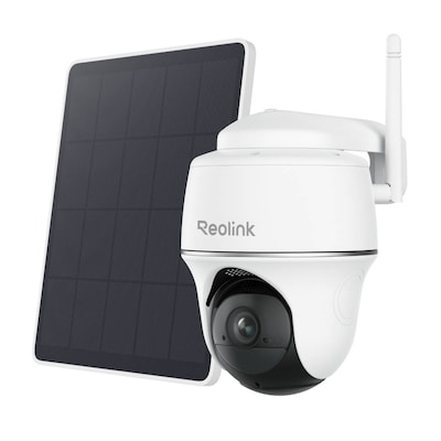 Reolink Argus Series B420 Überwachungskamera mit Solarpanel 3MP (2304x1296), Solar/Akkubetrieb, IP65-Wetterschutz, Intelligente Erkennung