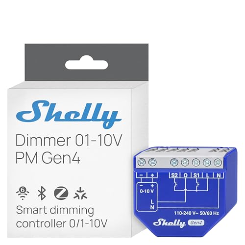 Shelly Dimmer 0/1-10V PM Gen4 - WLAN- und Zigbee-0-10-V-Controller