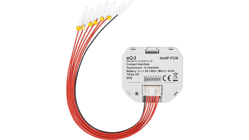 ELV Bausatz Homematic IP Kontakt-Schnittstelle Unterputz - 6-fach HmIP-FCI6