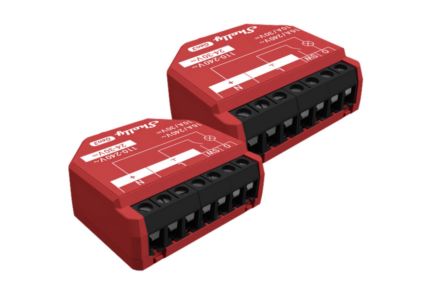 Shelly Relais-Modul Shelly 1PM Gen3, Relais, (2er Pack)
