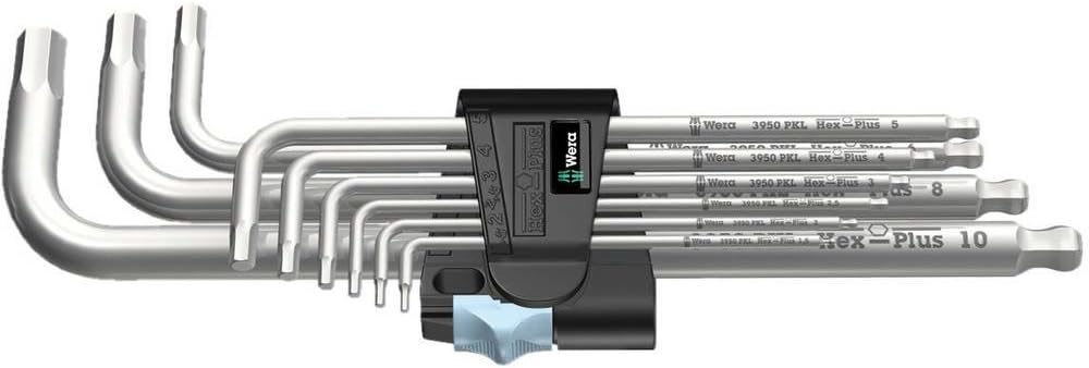 Wera 3950 PKL/9 Winkelschlüsselsatz metrisch, 1,5 bis 10 mm, 9-teilig