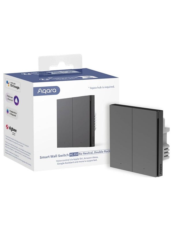 Aqara Smart Wall Switch H1 Double Grey No Neutral