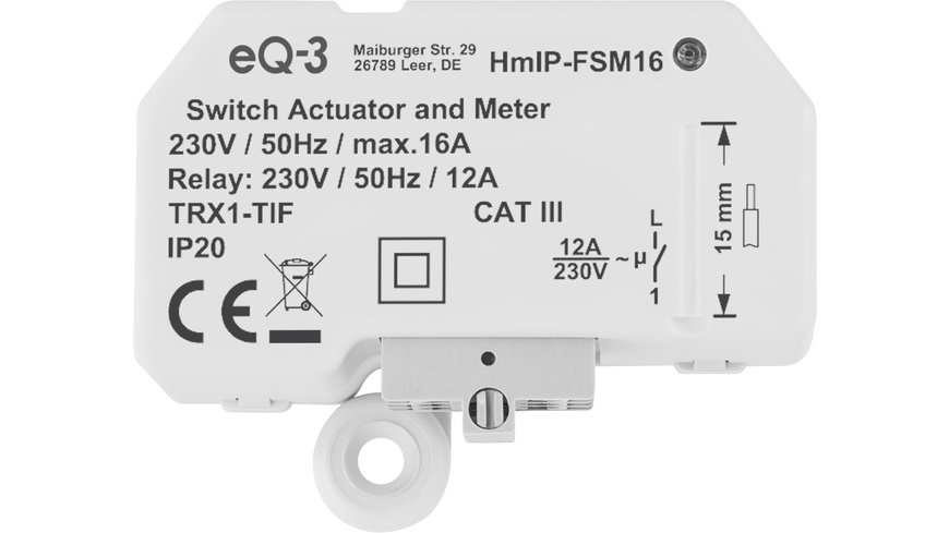 Homematic IP Schaltaktor mit Messfunktion HmIP-FSM16