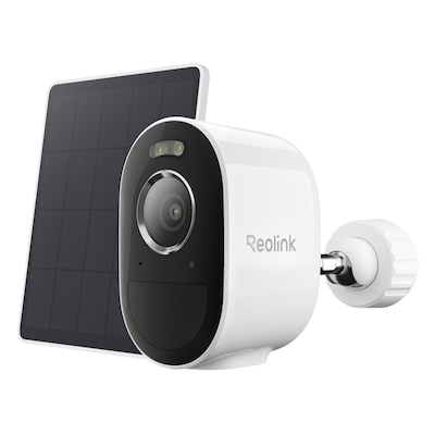 Reolink Argus Series B330 WLAN Kamera mit Solarpanel Lite 5MP (2880x1616), Akkubetrieb, IP65-Wetterschutz, Nachtsicht